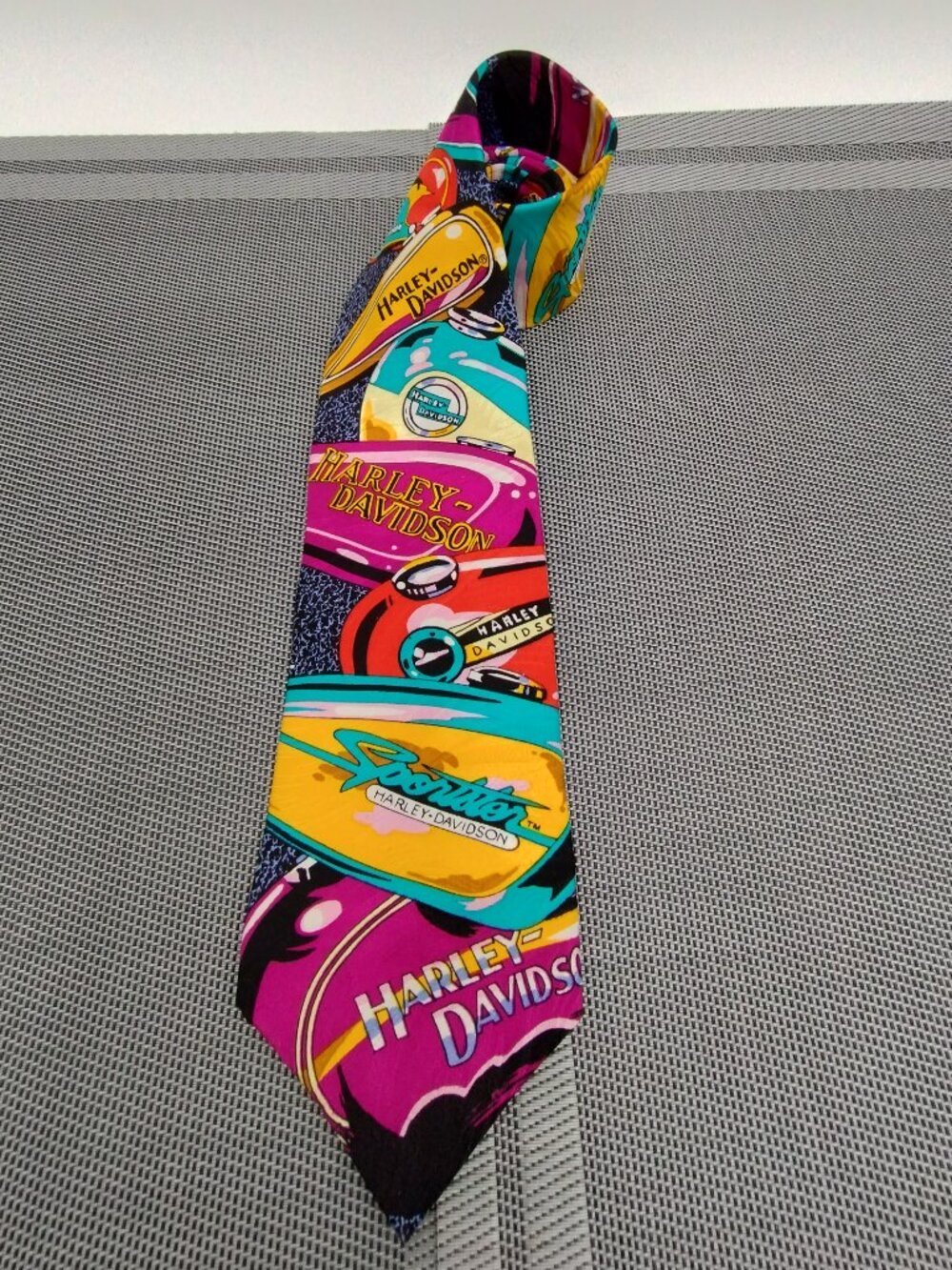 Vintage Harley Davidson Tanks Silk Tie